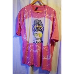 Gildan Graphic Softball Grandma Women's T shirt Size‎ 2xl Pink